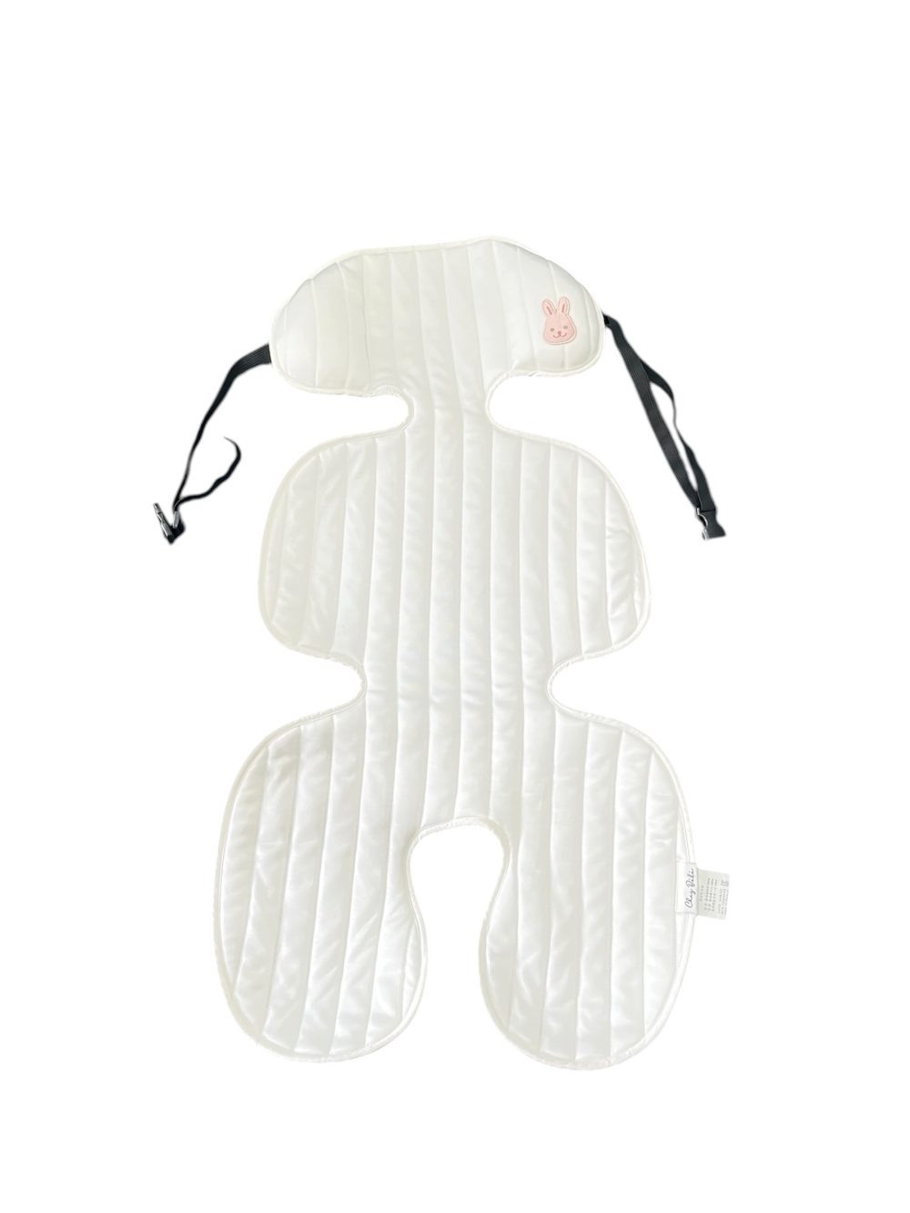Đệm lót xe đẩy Cheg bébé màu trắng hoạ tiết thỏ - Ảnh 1
