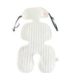 Đệm lót xe đẩy Cheg bébé màu trắng hoạ tiết thỏ