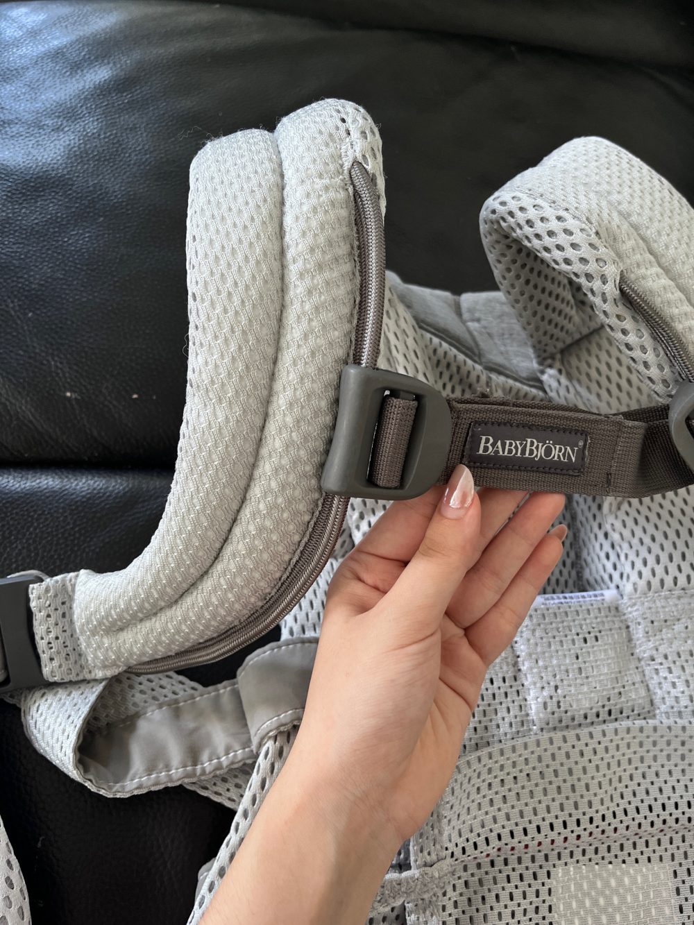 Địu Trẻ Em Baby Bjorn Harmony màu Sliver (0→3 tuổi, tối đa 15kg) còn box - Ảnh 13