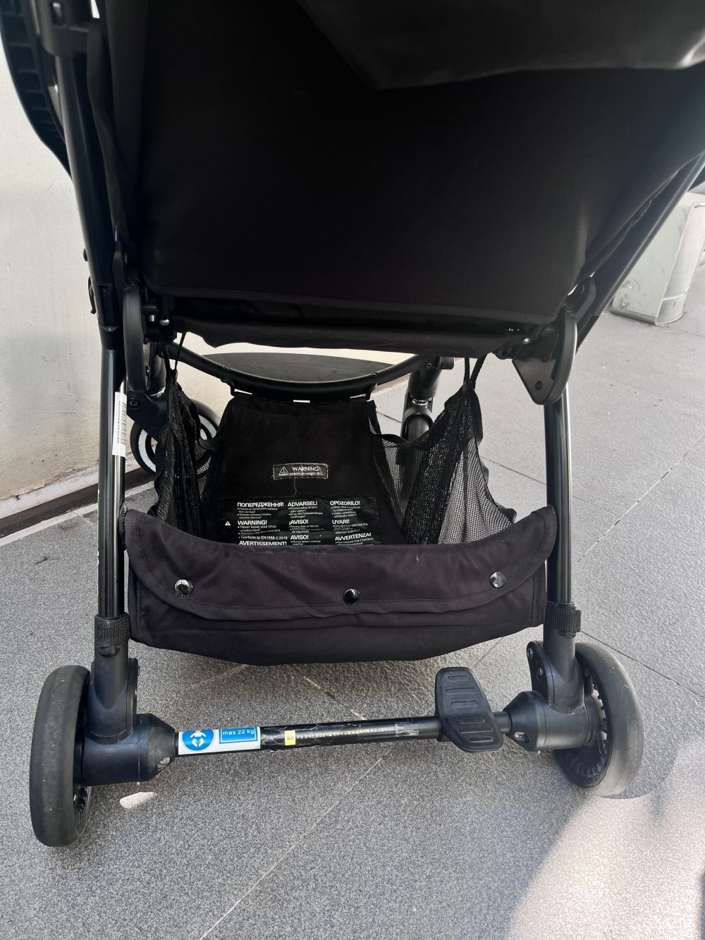 Xe đẩy Hamilton X1 plus màu đen (size: 0m->4y, tối đa 20kg) kèm áo mưa - Ảnh 15