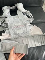 Địu Baby Bjorn One Air 3D mesh màu silver ( size: 0->3y~3kg5->15kg, full box) - Ảnh 18