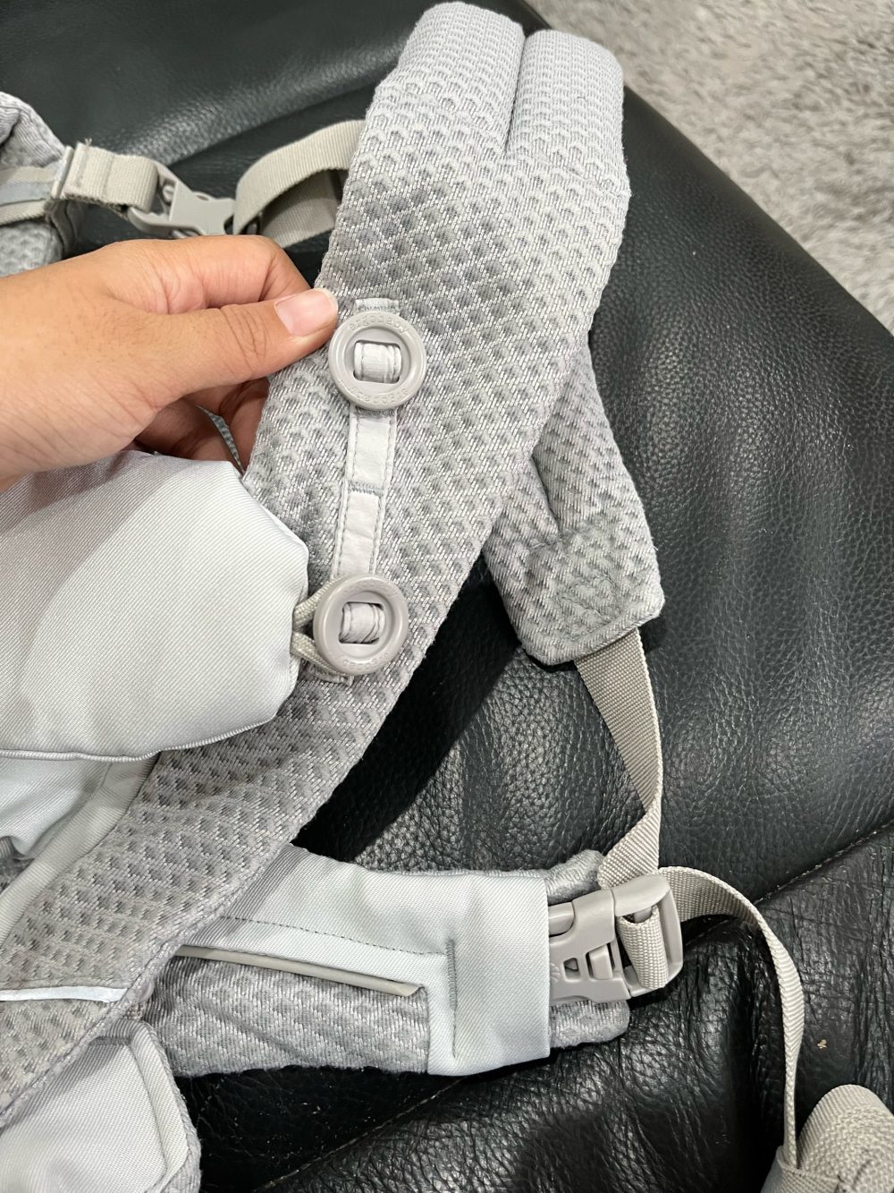 Địu Ergobaby Omni Breeze, Pearl Grey (size: 0m~3.2kg→20kg, no box) - Ảnh 12
