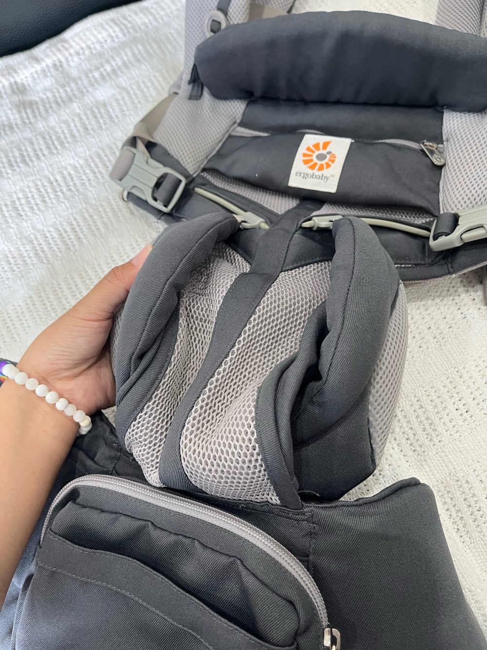 Địu Ergobaby Omni 360 Cool Air Mesh, Carbon grey ( sơ sinh 3.2kg ->20kg, full box) - Ảnh 7