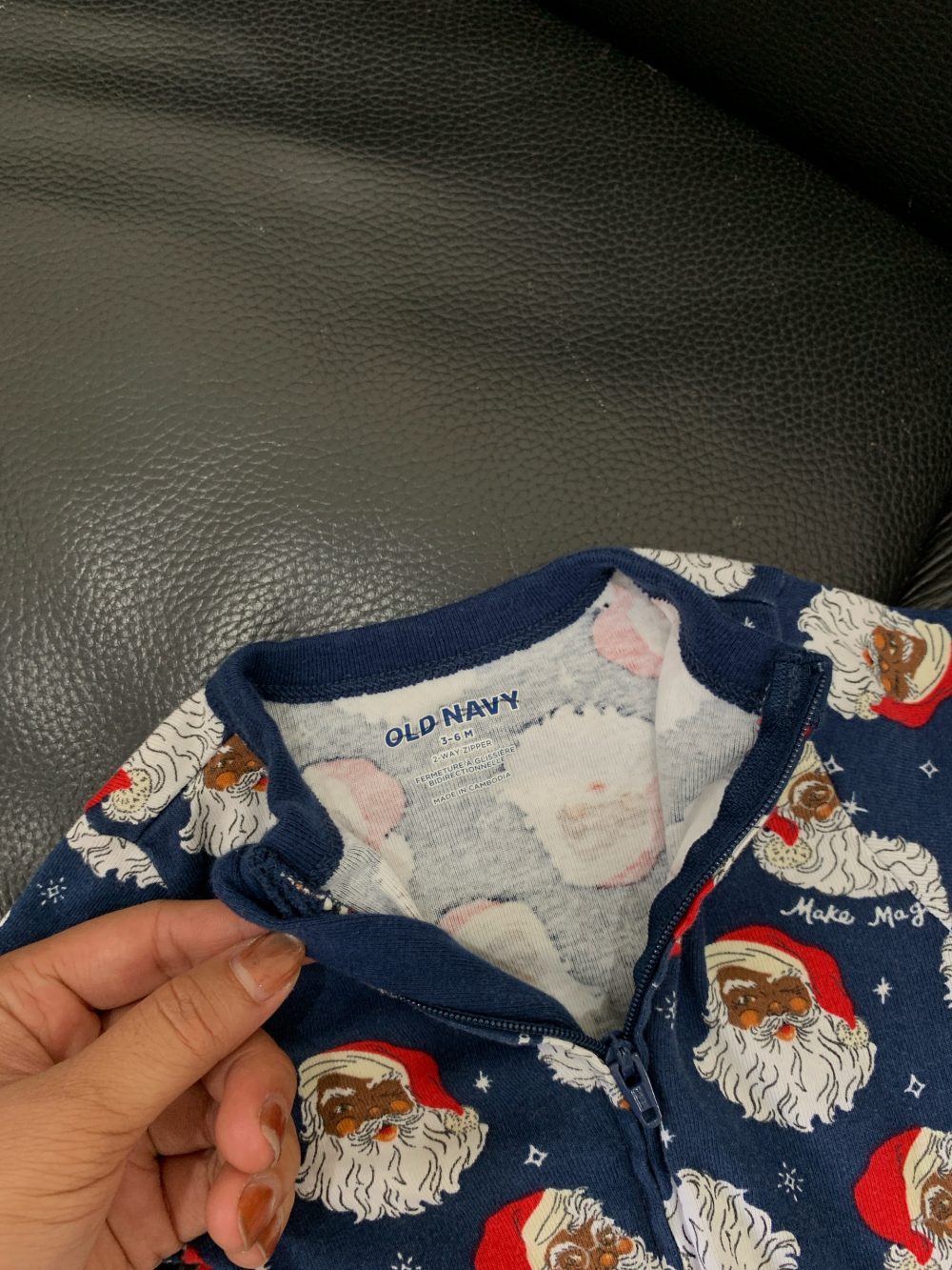 Set 2 bộ sleepsuit, bộ dài tay Old navy&Bu baby hoặc tiết ông già noel cho bé - Ảnh 4