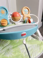 Ghế tập ngồi & ăn dặm Fisher Price 3in1 Hoạ tiết báo trắng ( tối đa 11kg3) - Ảnh 12