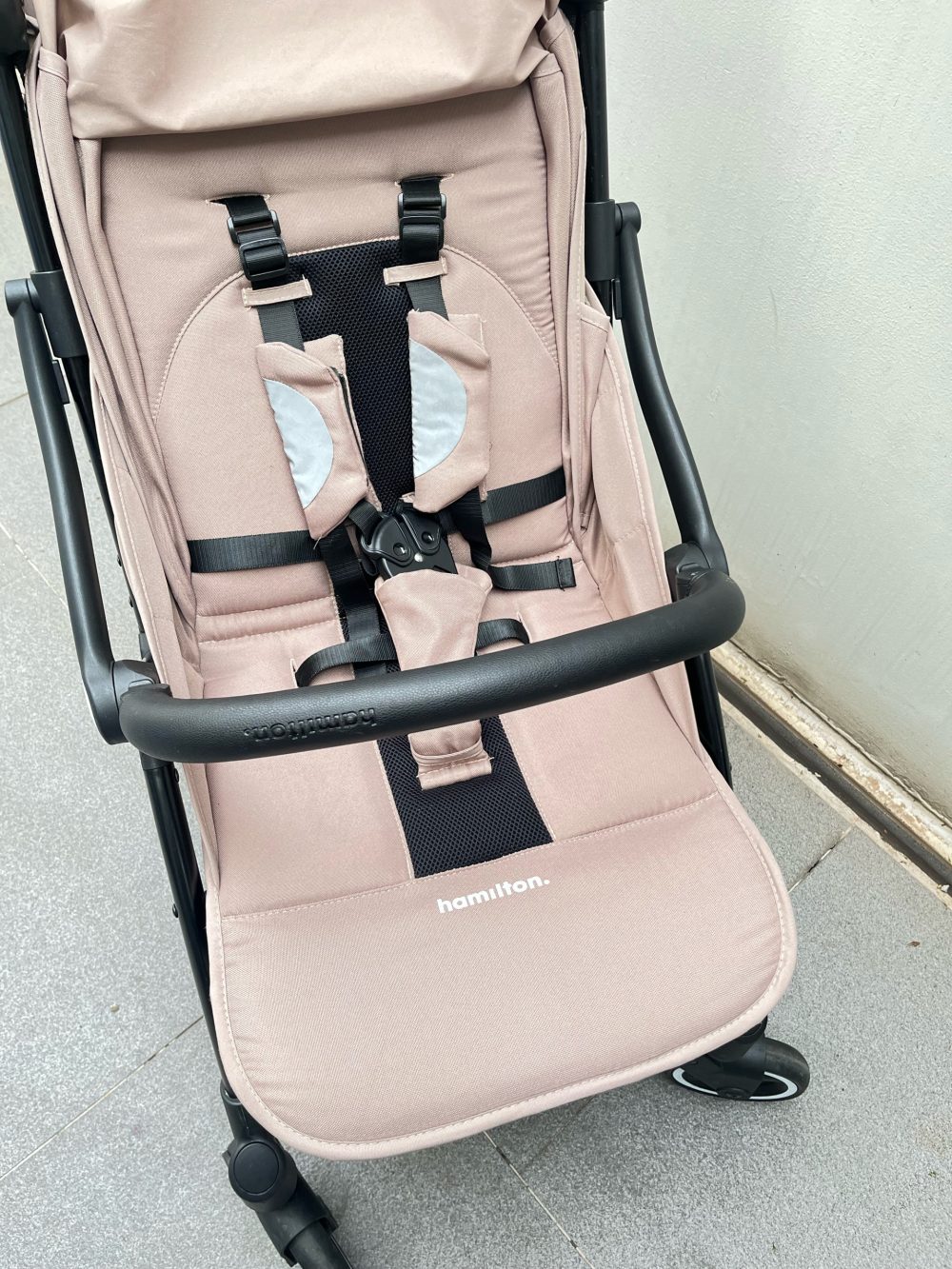 Xe đẩy gấp gọn Hamilton X1 plus màu nâu ánh hồng ( size: sơ sinh -> 20kg) - Ảnh 9