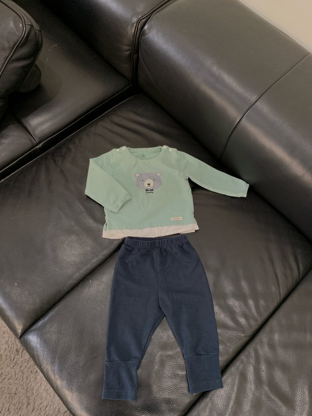 Set 2 bộ sleepsuit, bộ dài tay Old navy&Bu baby hoặc tiết ông già noel cho bé - Ảnh 7