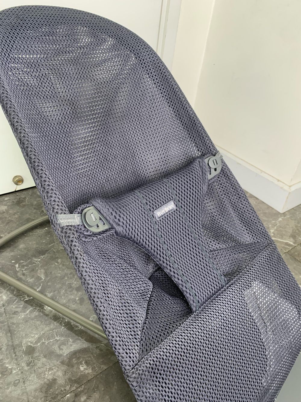Ghế rung Baby Bjorn Bouncer Bliss màu dark grey frame anthracite mesh (new 100%) - Ảnh 11