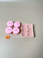 Set 3 món túi đựng bĩm sữa, yếm ăn, mũ tắm gội bé mix brand anbe( tặng kèm khay trữ đông dottodot và bộ khuôn hấp trứng) - Ảnh 20
