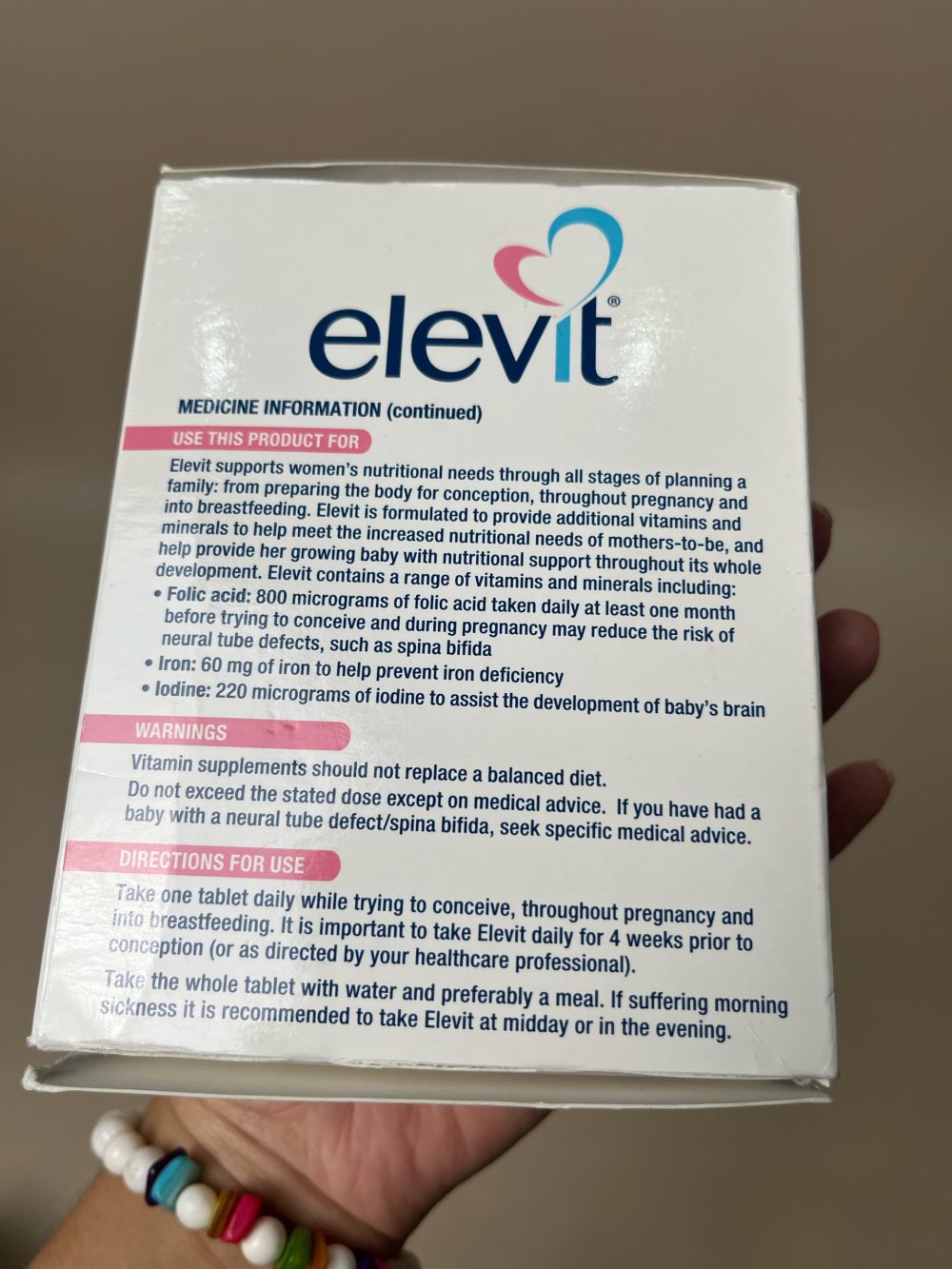 Vitamin tổng hợp Elevit cho mẹ bầu ( Date: 15/04/2028) và Canxi hữu cơ Chela Calcium D3 Cho mẹ bầu và sau sinh ( Date: 30/10/2028) - Ảnh 2