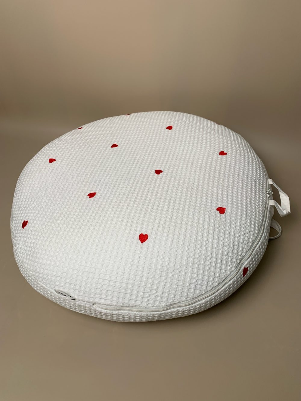 Gối chống trào ngược Rototo bebe vải Airmesh Waffle hoạ tiết trái tim - Ảnh 4