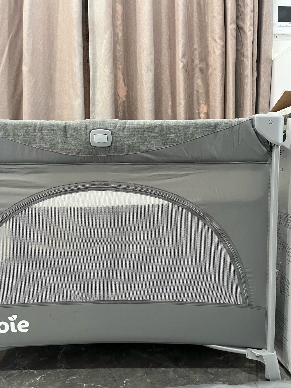 Giường cũi Joie Kubbie Sleep Foggy Gray ( full box) - Ảnh 6