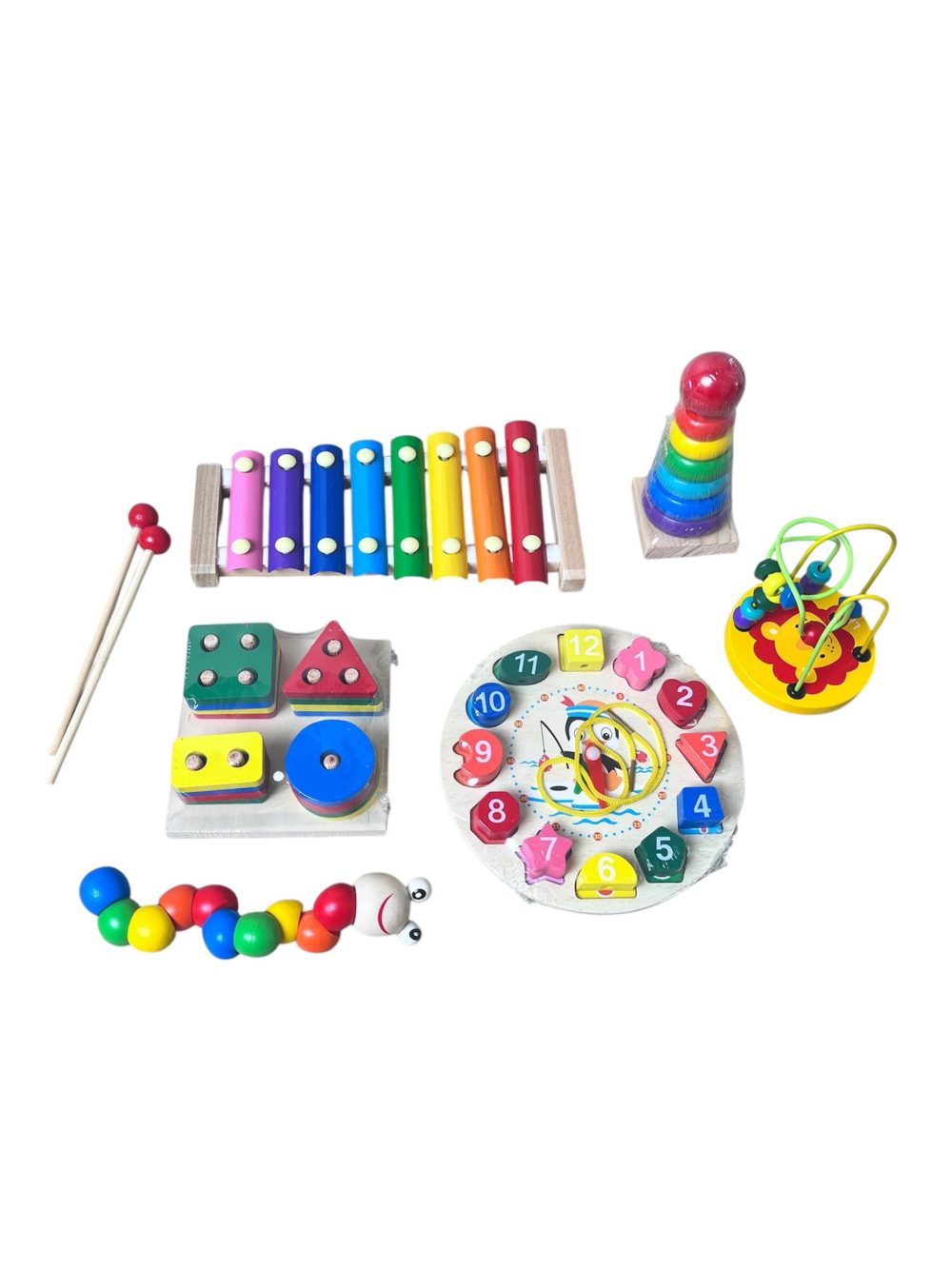 77731b2dc60345e2a4d98673e8c484a0 Set đồ chơi lắp ráp gỗ, nhạc nhiều màu cho bé - Ảnh 1
