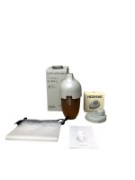 Set bình sữa cổ rộng Heorshe 240ml & nắp chuyển đổi cho bình cổ rộng Heorshe màu grey