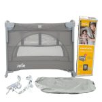 Giường cũi Joie Kubbie Sleep Foggy Gray ( full box)