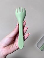Set ăn dặm Silicone Chippiandco hoạ tiết mèo màu xanh - Ảnh 5