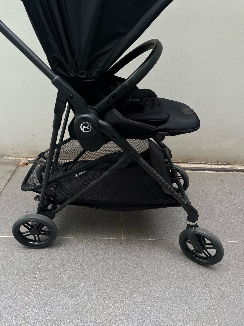 Xe đẩy Cybex Melio Carbon 3 màu đen ( size: 1m-> 22kg, full box), kèm đệm sơ sinh (bill VNQ) - Ảnh 3