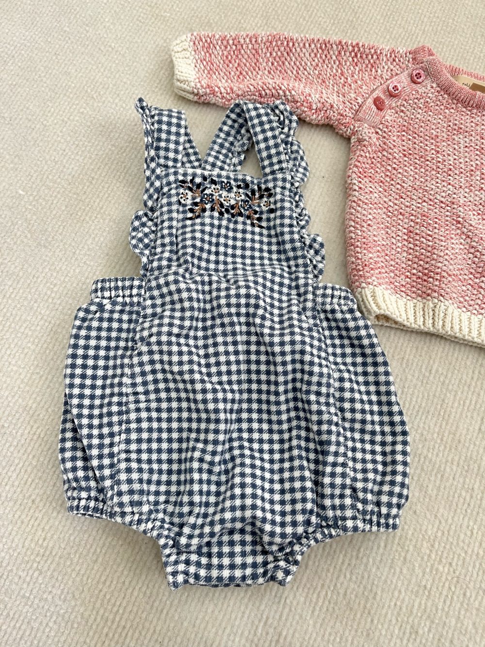 Set 2 bộ áo len và yếm mix brand Sergent Major, La Petite Collection (size: 3/6m) - Ảnh 5