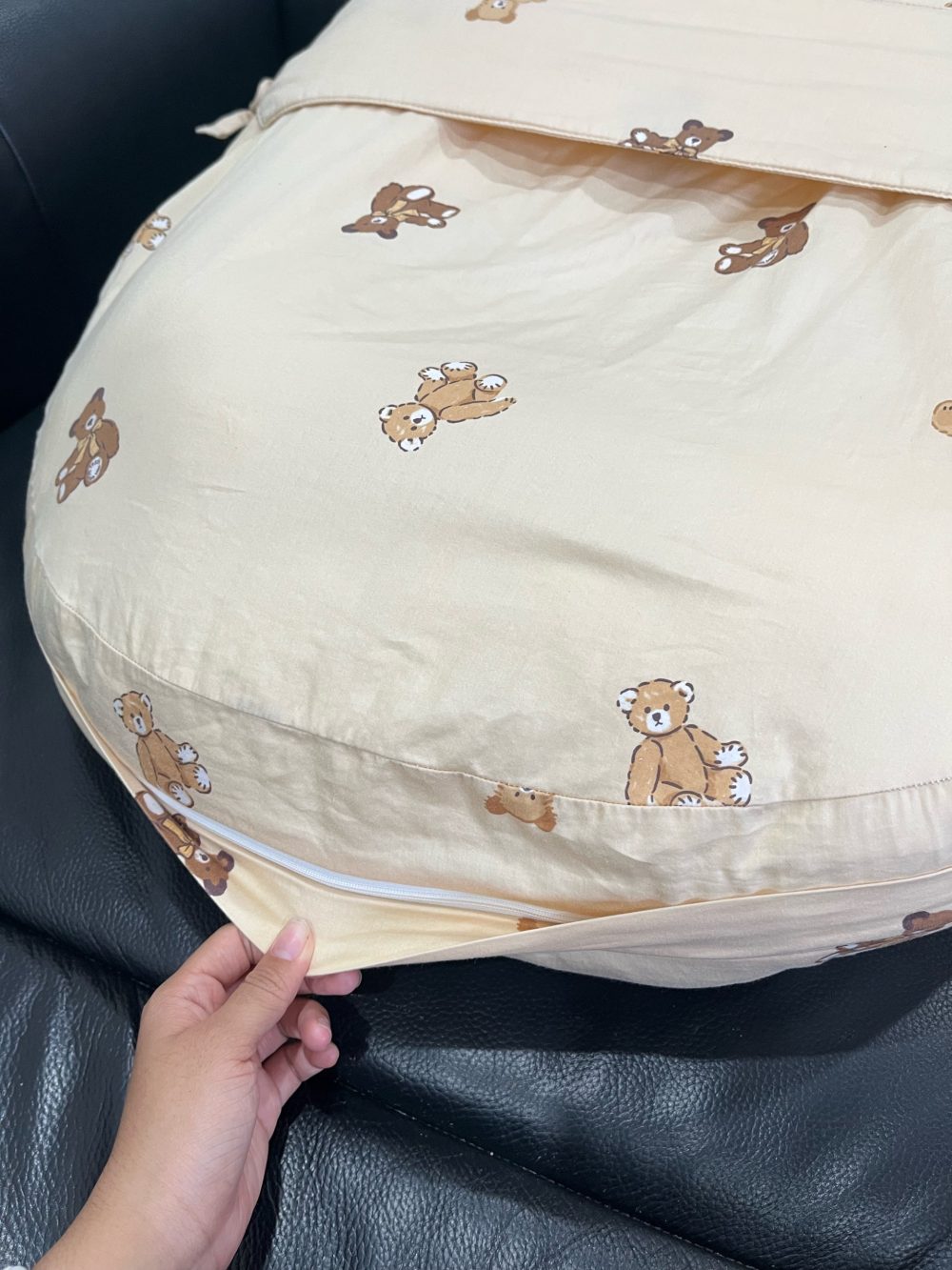 Gối chống trào ngược Dono&Dono vải 4 mùa (hoạ tiết gấu Teddy) - Ảnh 14