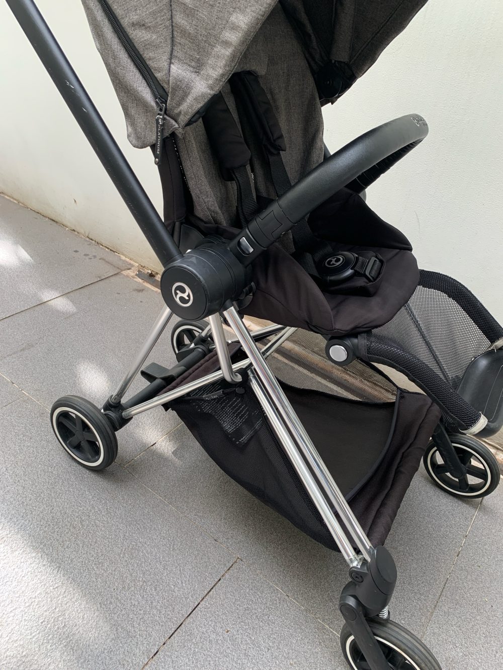 Xe đẩy Cybex mios 1 màu xám khung bạc (0-22kg~4y) - Ảnh 4
