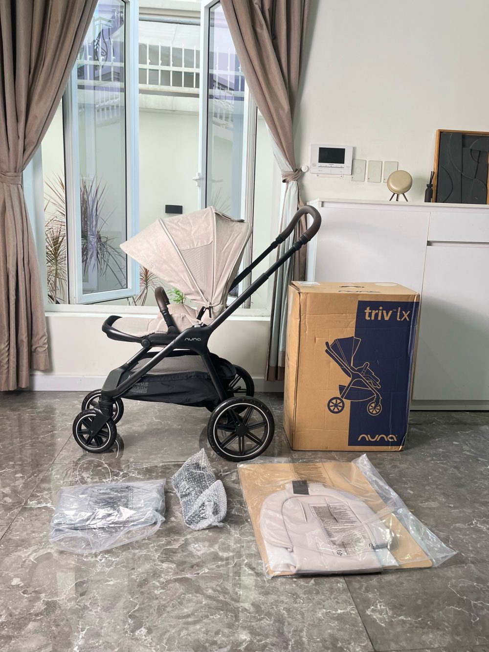 Xe đẩy Nuna Triv LX màu Biscotti (new 100%, full box) - Ảnh 5