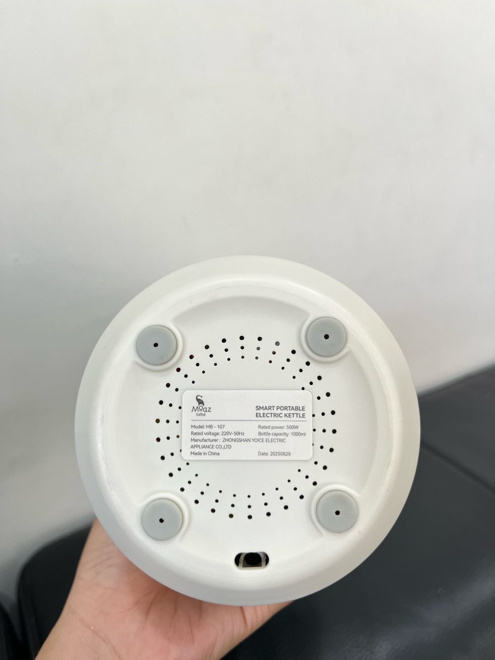 Bình đun nước Moaz BéBé màu trắng ( no box) - Ảnh 9