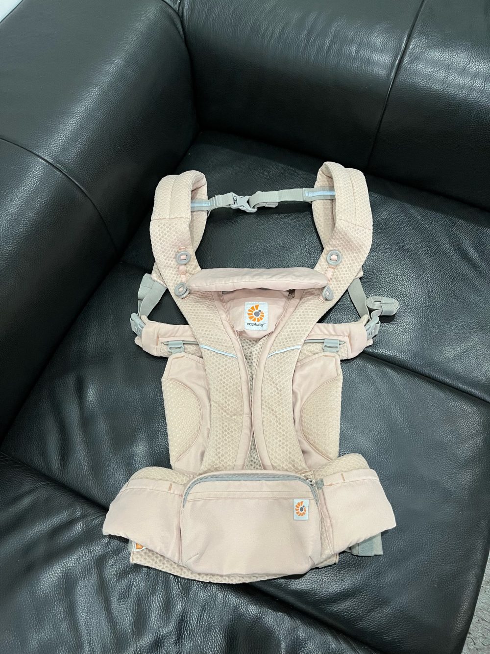 Địu Ergobaby Omni Breeze, Pink Quartz ( size: 0m~3.2kg→20kg, no box) - Ảnh 4