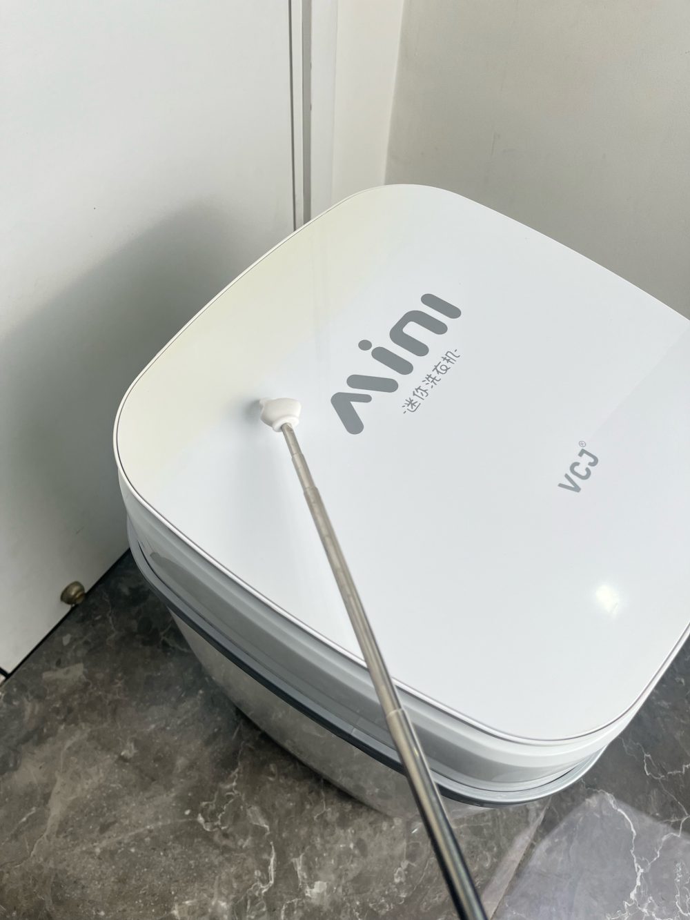 Máy giặt mini nhỏ gọn VCJ ánh sáng xanh diệt khuẩn màu trắng size 3-4kg (no box) - Ảnh 8