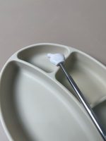 Hộp cơm cắm điện Bear 1,2L màu xanh ( full box) tặng kèm khay ăn dặm và thìa Modui - Ảnh 25