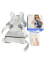 Địu Baby Bjorn One Air 3D mesh màu silver ( size: 0->3y~3kg5->15kg, full box)
