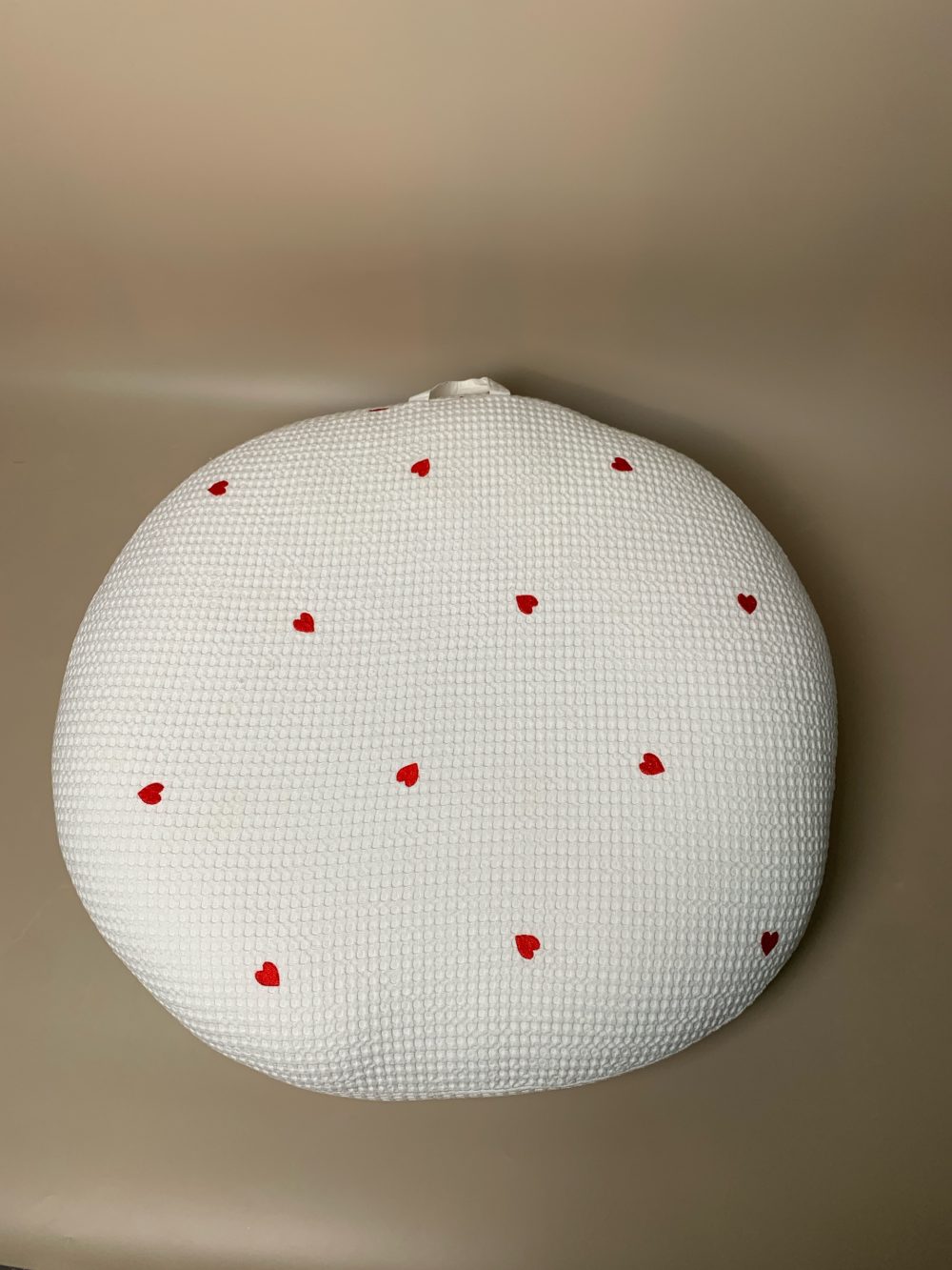 Gối chống trào ngược Rototo bebe vải Airmesh Waffle hoạ tiết trái tim - Ảnh 2