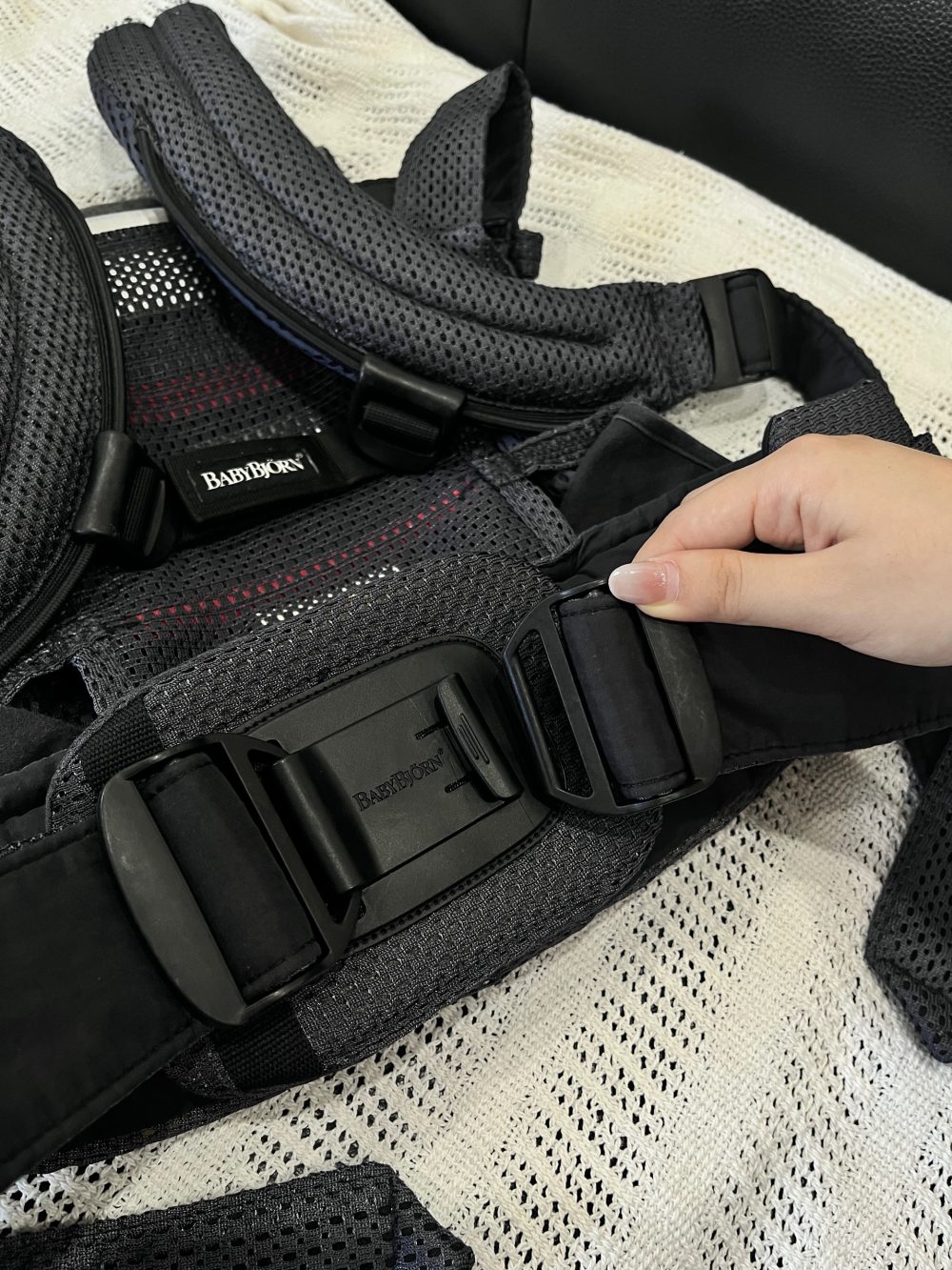 Địu Trẻ Em Baby Bjorn Harmony màu Anthracite (0-3y/~15kg) - Ảnh 15