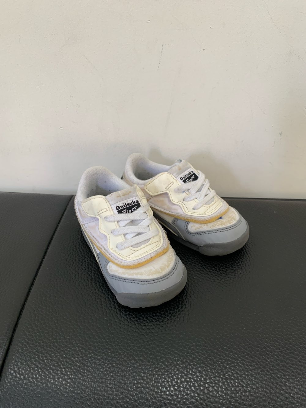 Giày Onitsuka Tiger kids màu trắng thạch cao (13.5cm) - Ảnh 2