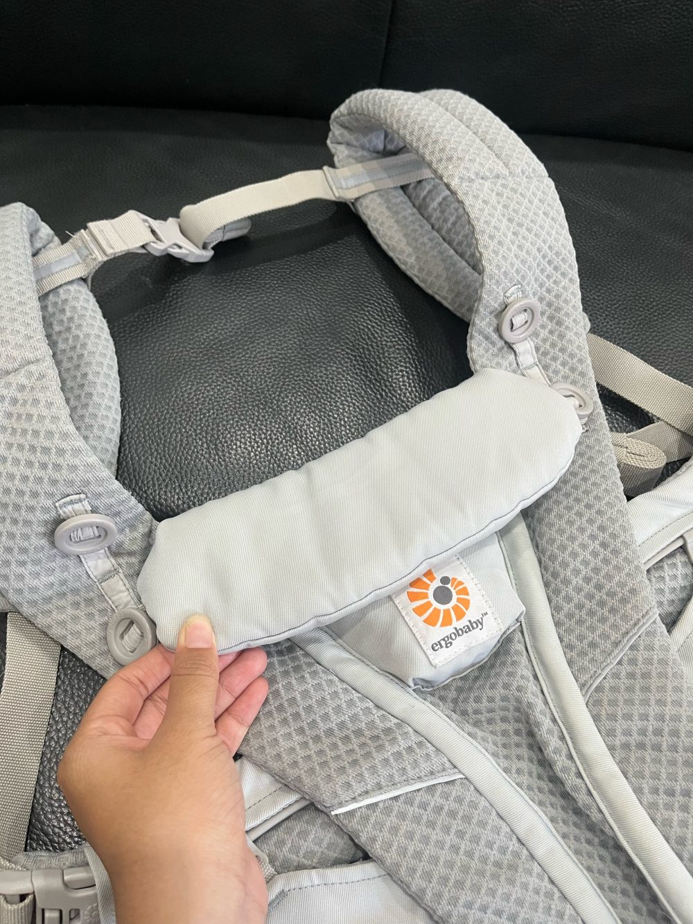 Địu Ergobaby Omni Breeze, Pearl Grey (size: Om ~3.2kg→20kg, no box) - Ảnh 5