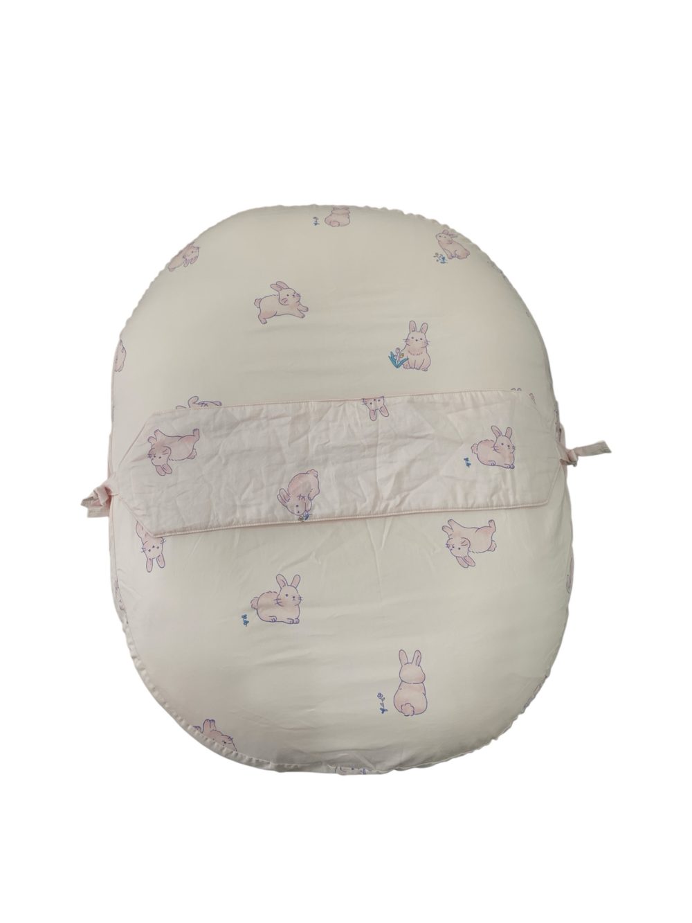 Gối chống trào ngược Dono&Dono cotton baby bunny màu hồng (65x80cm, 0m+) - Ảnh 1