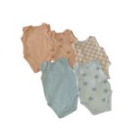 Set 5 bộ bodysuit Mother care màu xanh, hồng (size: 6-9m)