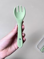 Set ăn dặm Silicone Chippiandco hoạ tiết mèo màu xanh - Ảnh 11