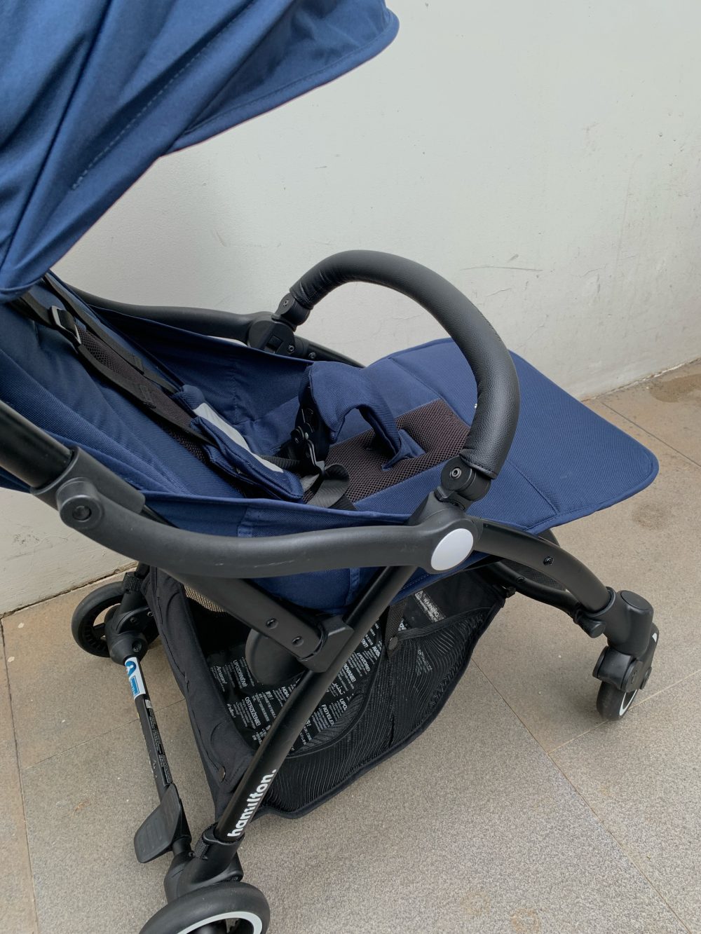 Xe đẩy Hamilton X1 plus màu xanh navy (kèm túi đựng hãng & cup holder) - Ảnh 6