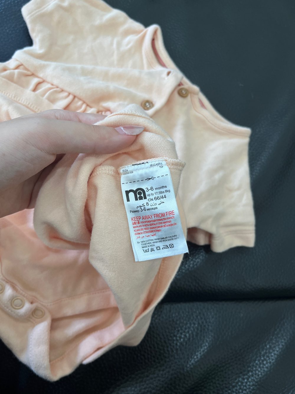 Set 3 bộ bodysuit Mothercare (size 3→6m, 6→9m) - Ảnh 13