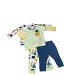 Set 2 bộ dài tay Next baby hoạ tiết tropical (3-6m/8kg-68cm)