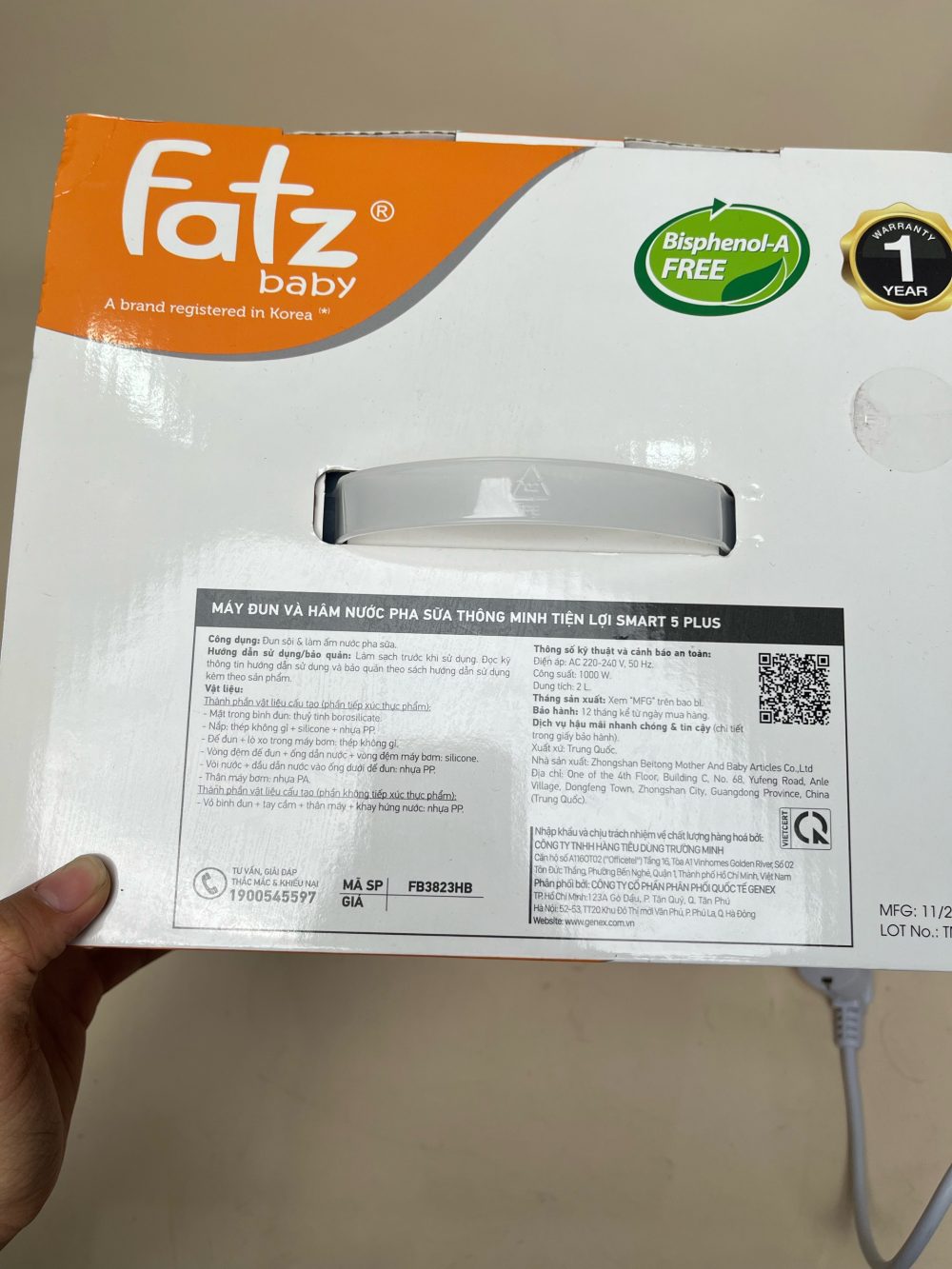Máy đun và hâm nước pha sữa thông minh Fatzbaby Smart 5 Plus (full box) - Ảnh 8