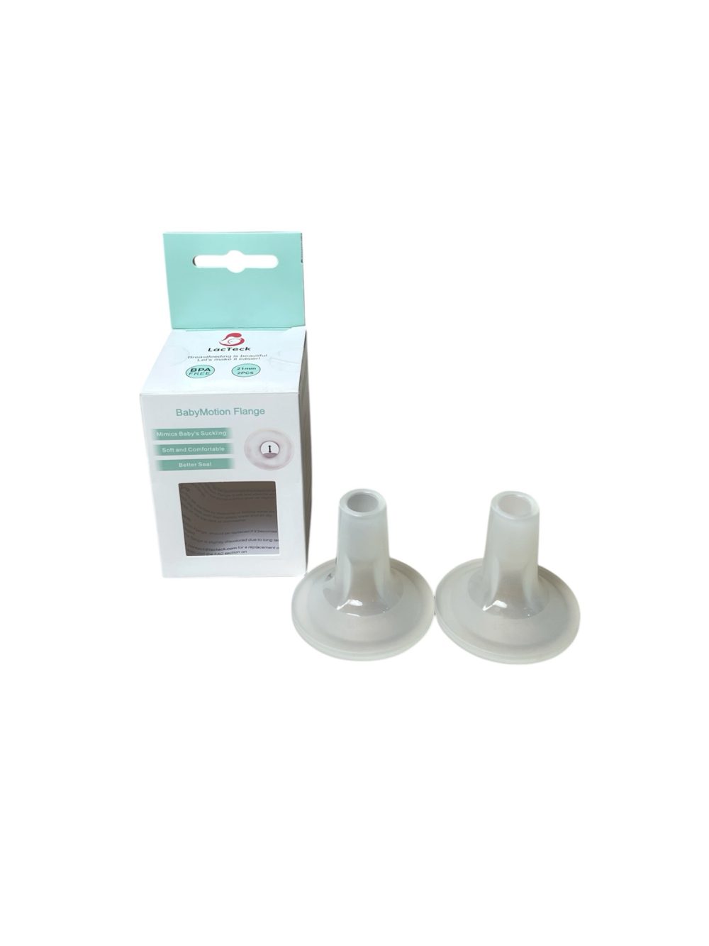 ab3de5f92ac54f3eabed4cf87e685310 Set 2 phễu hút sữa silicon LACTECK (size: 21mm, full box) - Ảnh 1