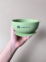 Set ăn dặm Silicone Chippiandco hoạ tiết mèo màu xanh - Ảnh 7