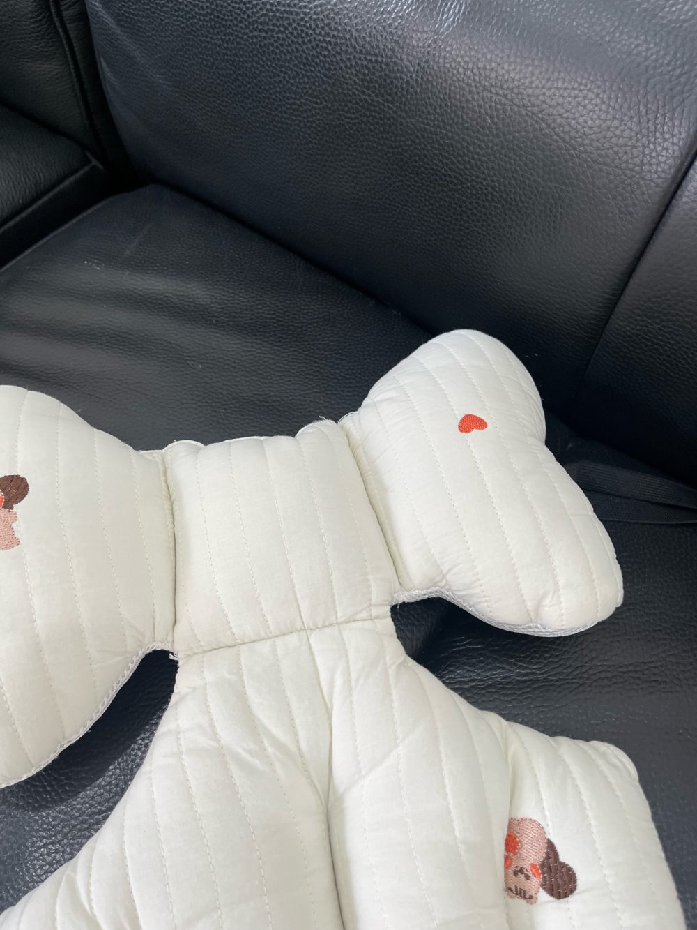 Đệm lót xe đẩy màu trắng hoạ tiết con sóc no brand - Ảnh 8