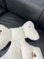 Đệm lót xe đẩy màu trắng hoạ tiết con sóc no brand - Ảnh 8