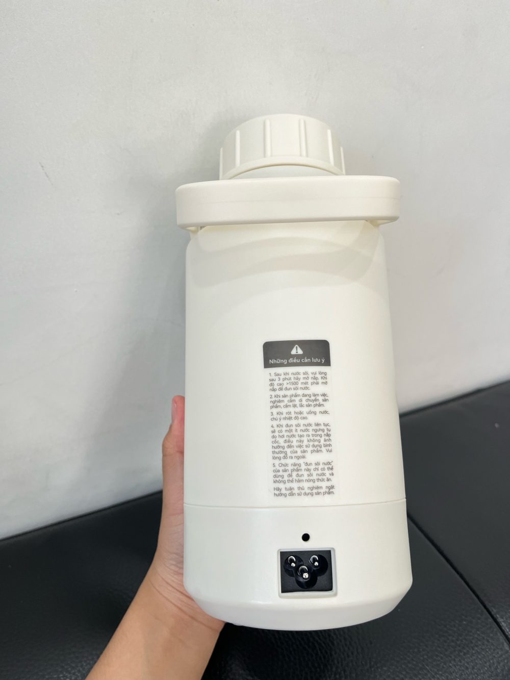 Bình đun nước Moaz BéBé màu trắng ( no box) - Ảnh 6