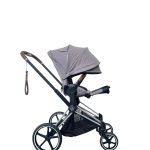 Xe đẩy Cybex Priam 3 khung bạc( size: 0->4y, tối đa 25kg) kèm cúp holder
