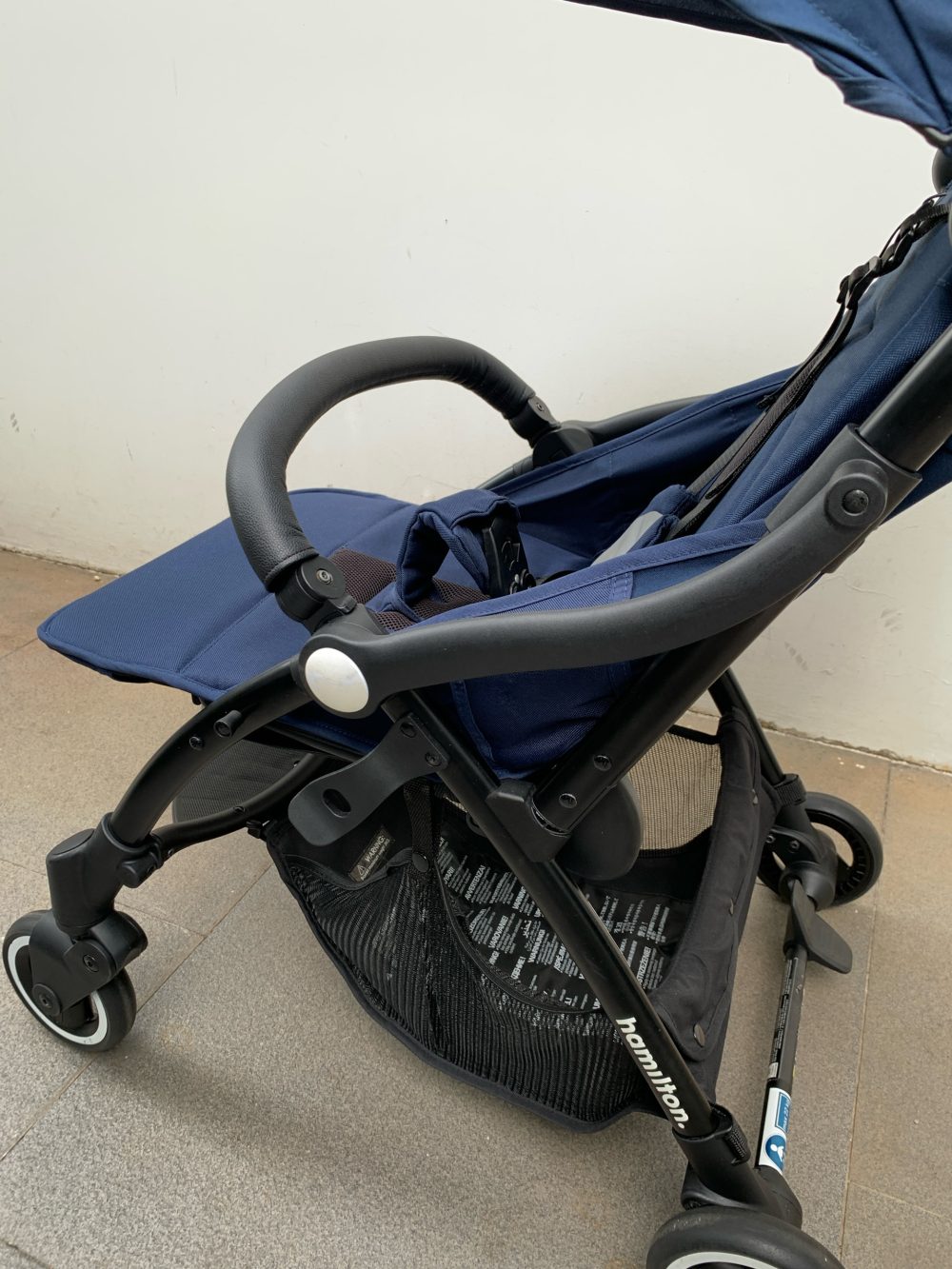 Xe đẩy Hamilton X1 plus màu xanh navy (kèm túi đựng hãng & cup holder) - Ảnh 11