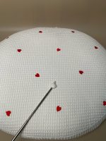 Gối chống trào ngược Rototo bebe vải Airmesh Waffle hoạ tiết trái tim - Ảnh 5