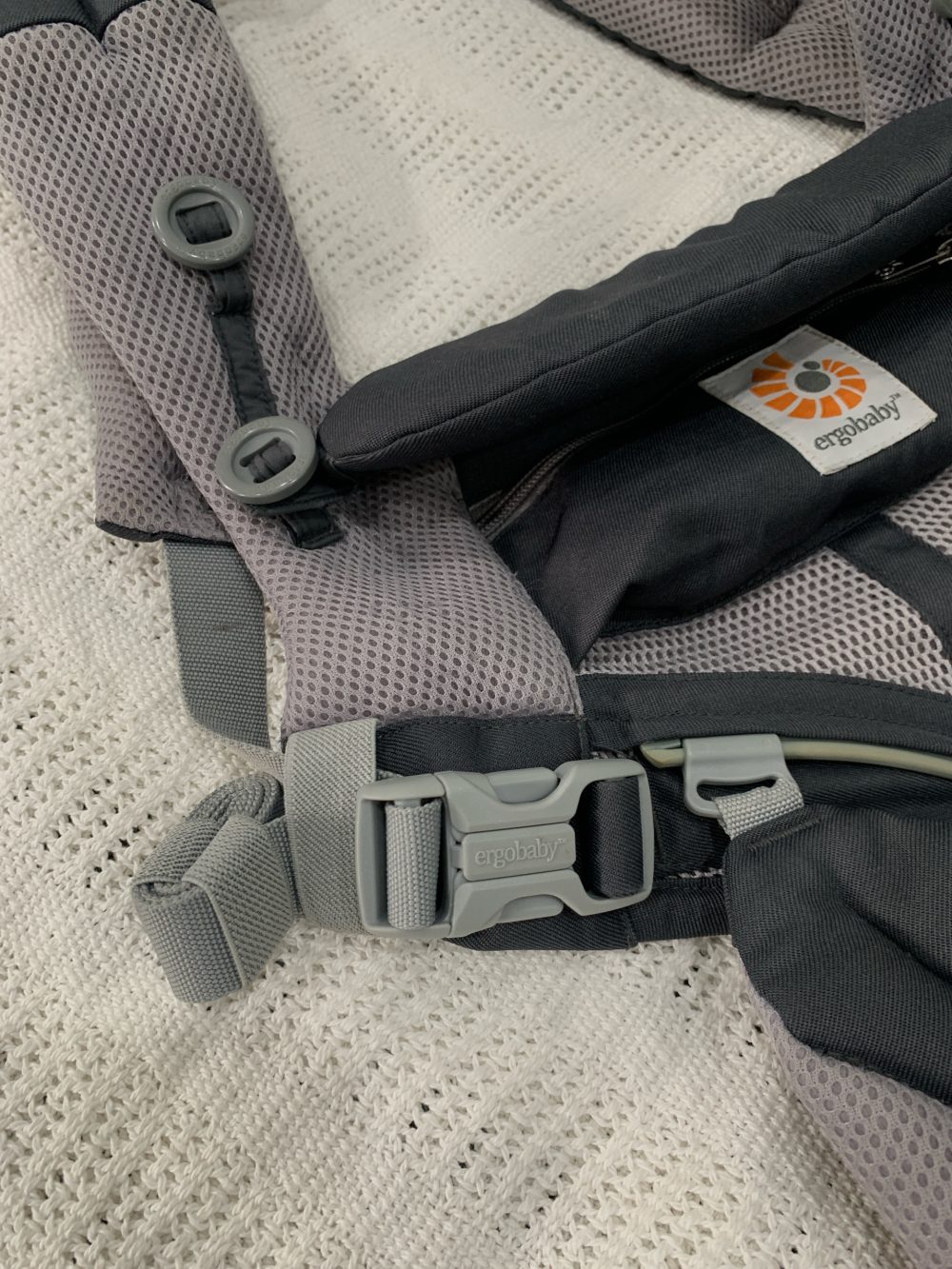 Địu Ergobaby Omni 360 cool air mesh màu carbon grey - Ảnh 7